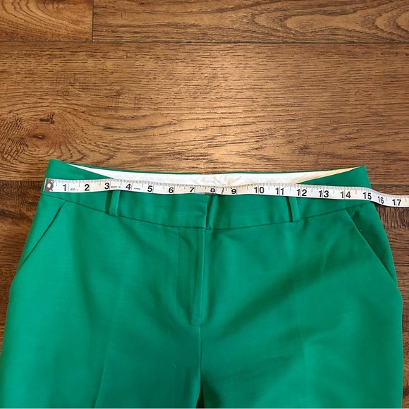 Kate Spade Margaux Cropped Pants, Lucky Green Size 6 - Picture 10 of 12